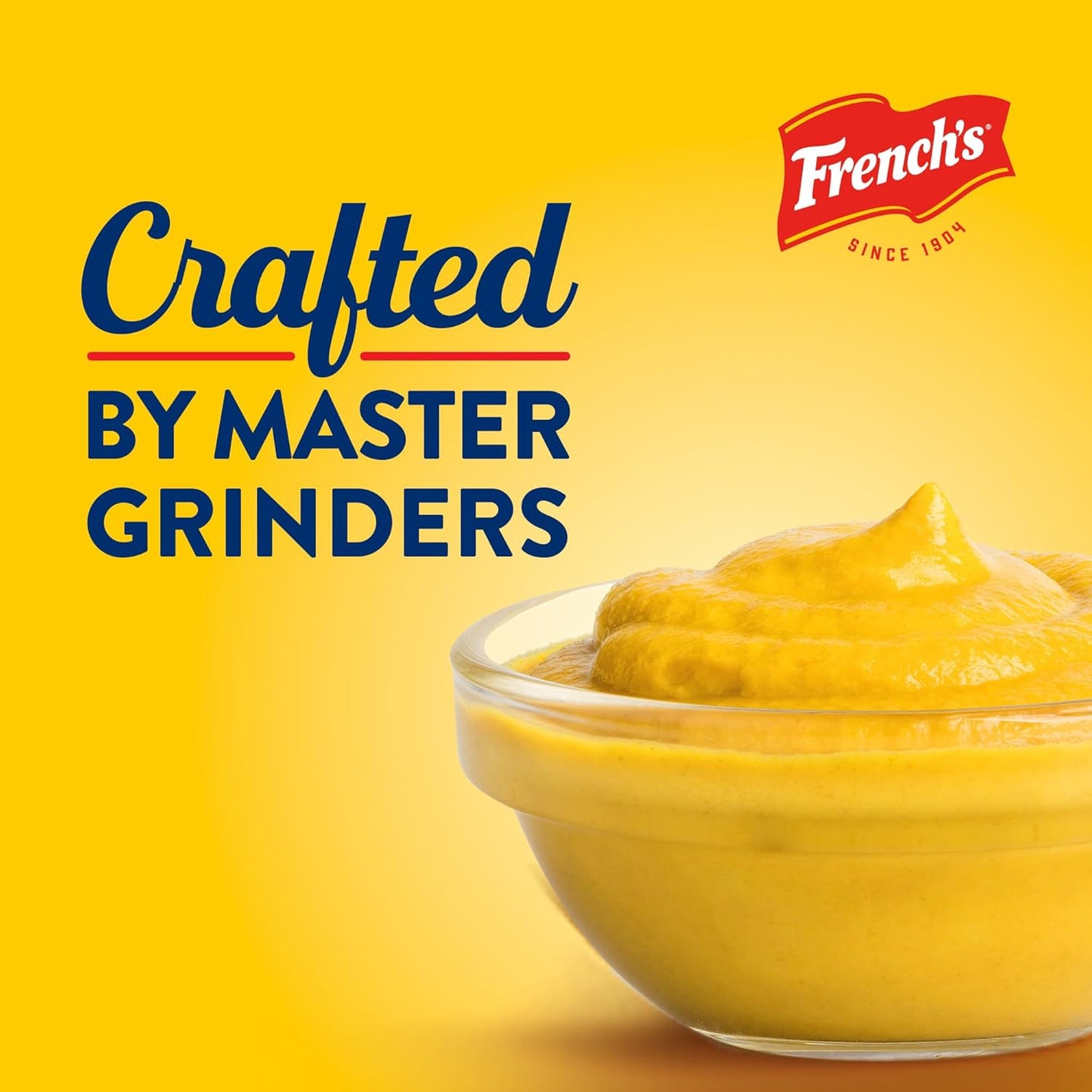 French's Classic Yellow Mustard – Family Lunchbox & Kids' Dinner Table Squeeze Bottle, Gluten Free & No Artificial Flavors, 14 oz