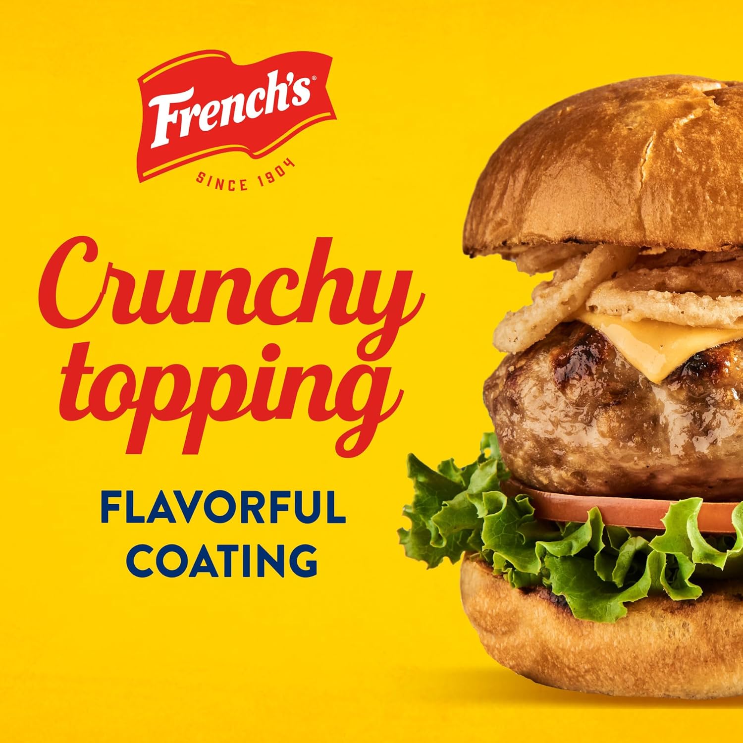 French's Original Crispy Fried Onions 24 oz – Family Favorite Topping for Kid-Approved Dinners
