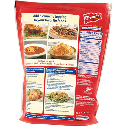 French's Original Crispy Fried Onions 24 oz – Family Favorite Topping for Kid-Approved Dinners