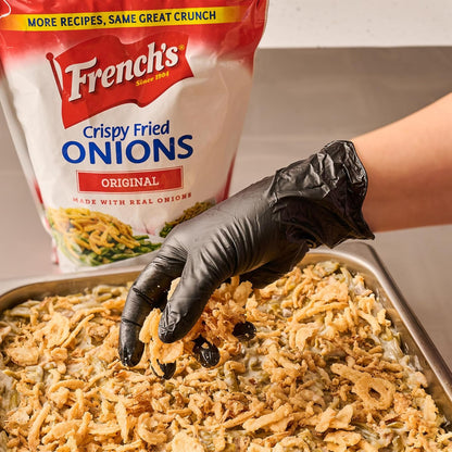 French's Original Crispy Fried Onions 24 oz – Family Favorite Topping for Kid-Approved Dinners