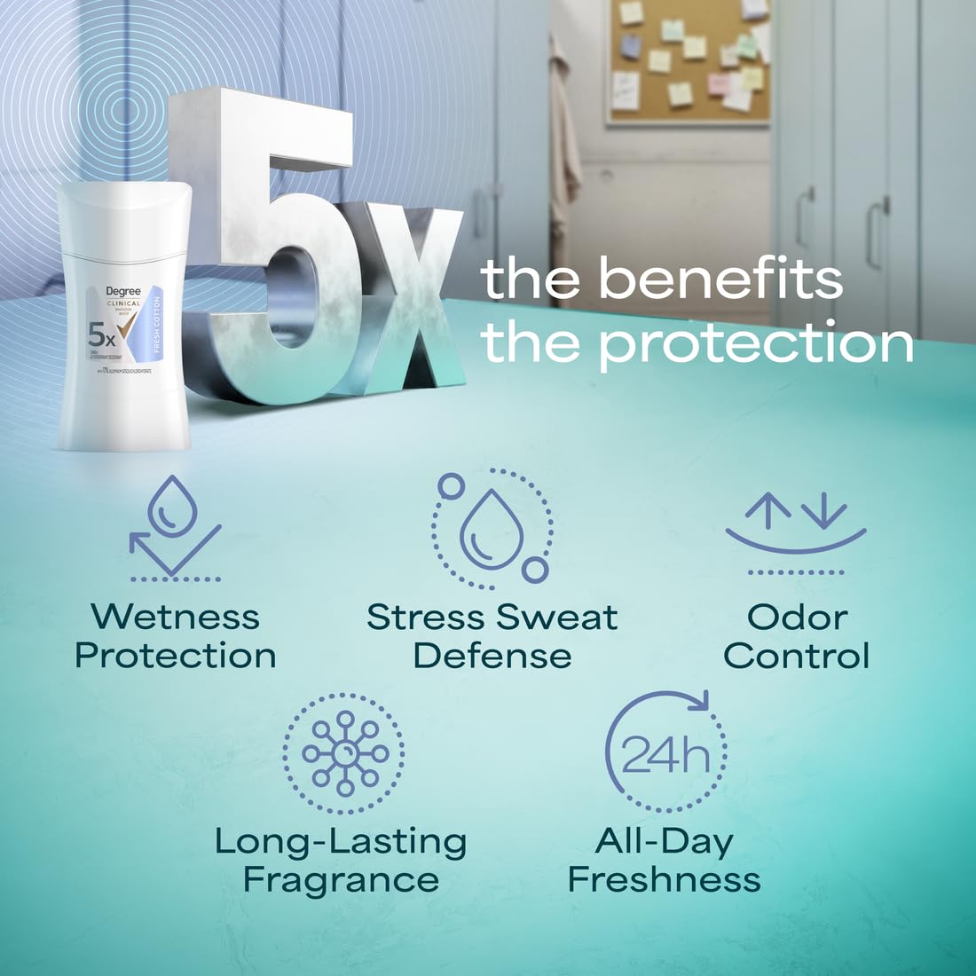 fresh cotton fragrance with floral, green, and warm wood notes