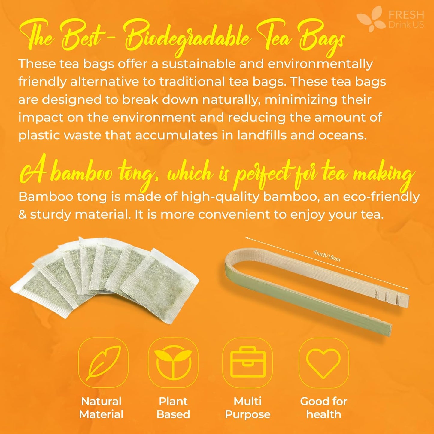 FreshDrinkUS Turmeric Ginger Tea Bags – Nightly Anti-Inflammatory Ritual for Bedroom Wind-Down