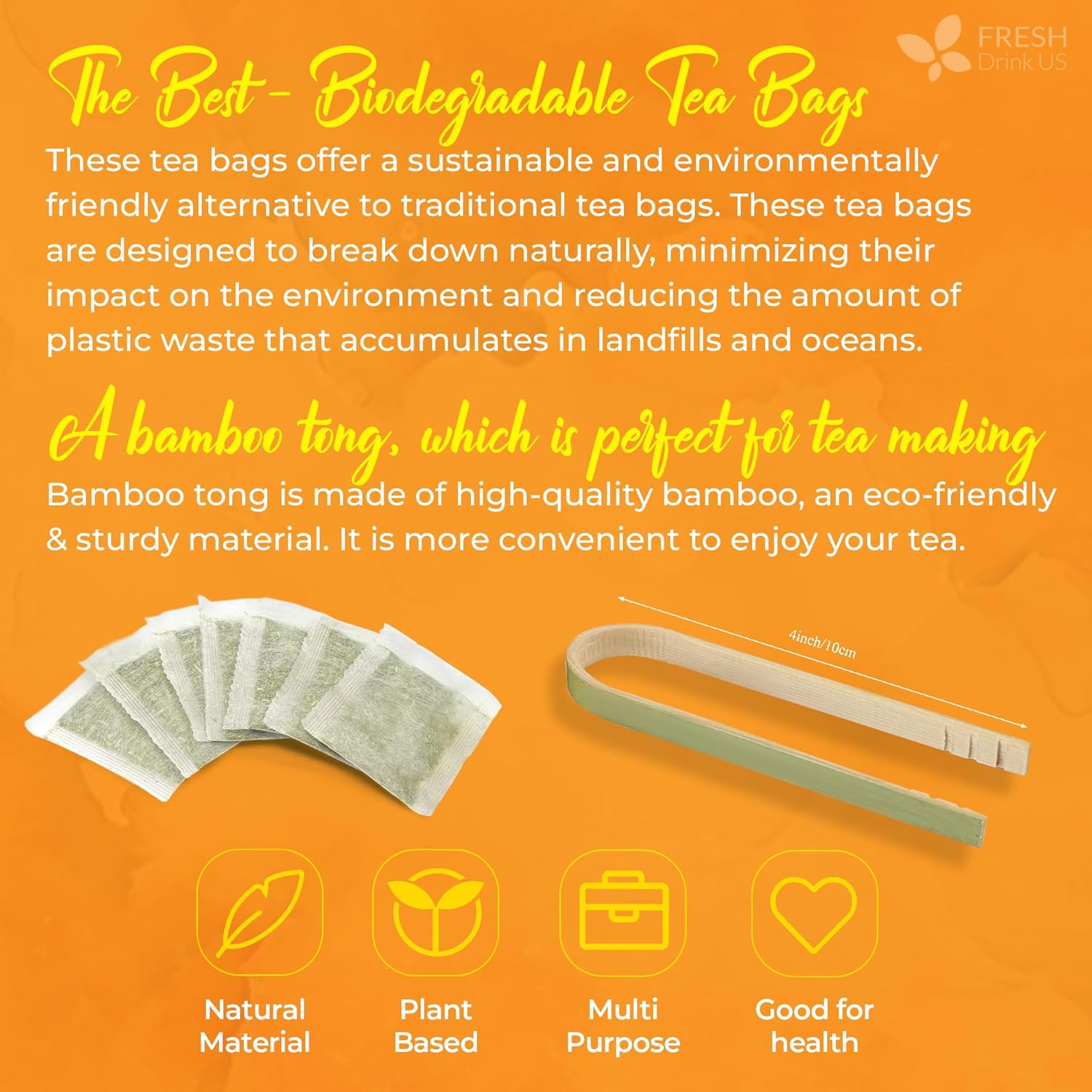 FreshDrinkUS Turmeric Ginger Tea Bags – Nightly Anti-Inflammatory Ritual for Bedroom Wind-Down