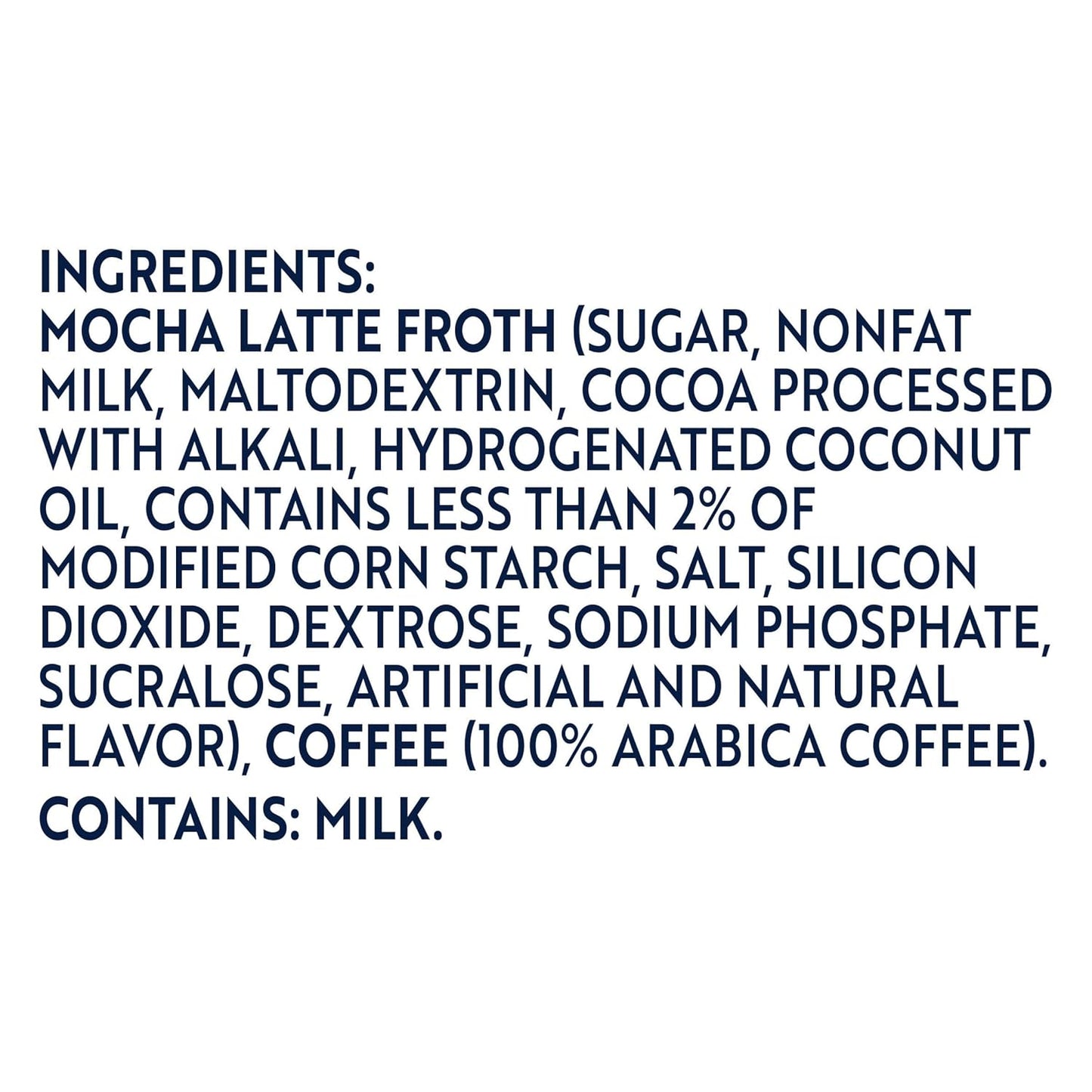 froth made from real nonfat milk for creamy texture