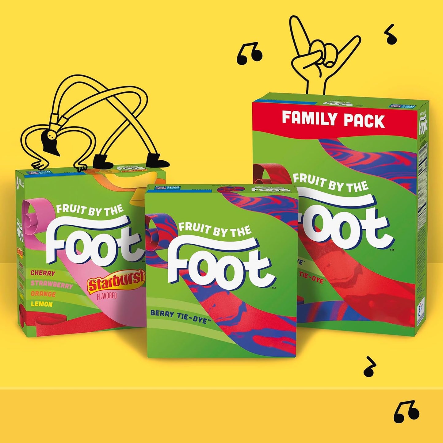 Fruit by the Foot Individually Wrapped Fruit Snacks – Road Trip Travel Snack for Kids, 6 Pouch Variety Pack