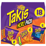 Takis Assorted Rolled Chips Multipack – Game-Day and Birthday Party Snack Platter, Bulk 18-Count Single-Serve Bags