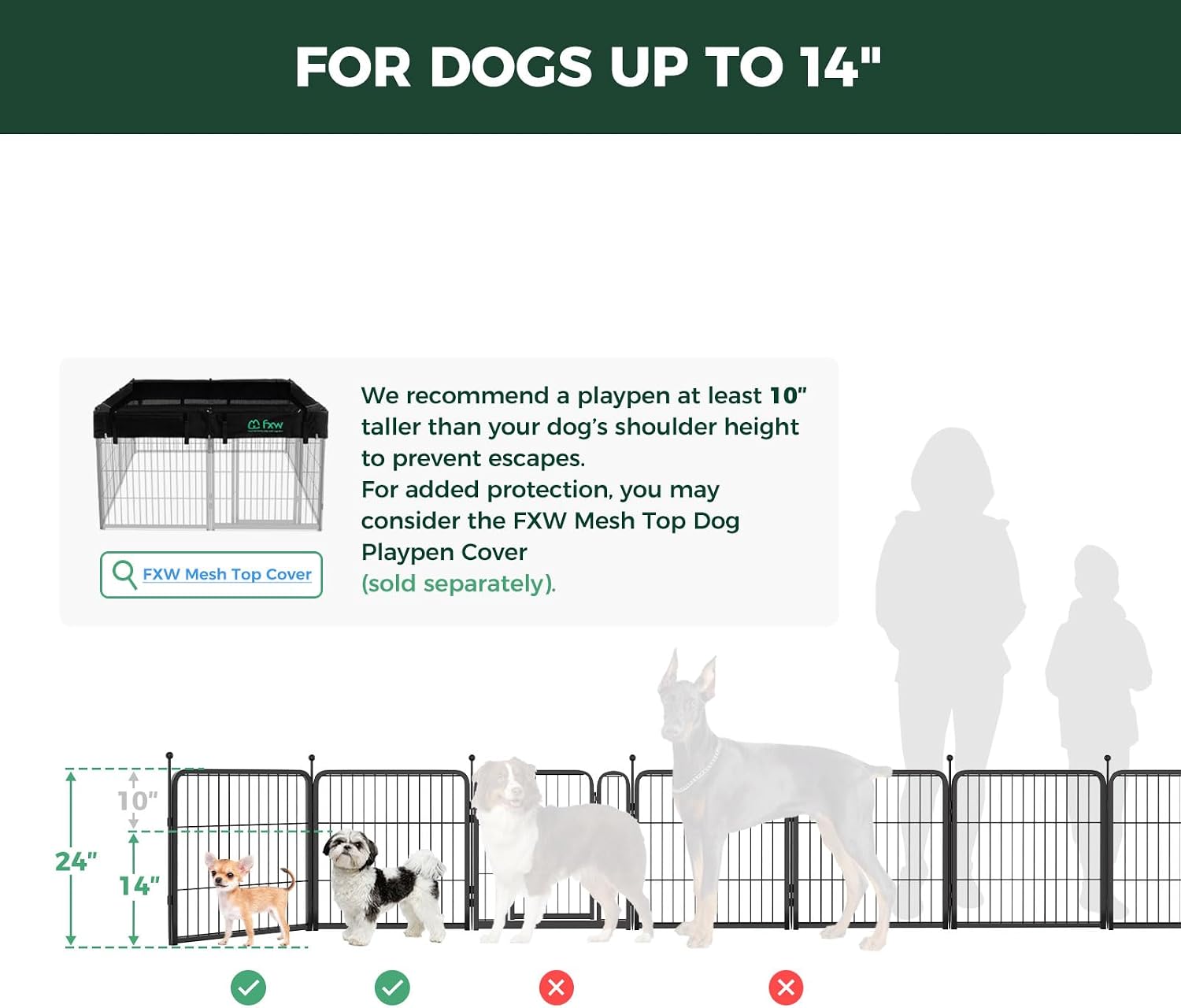 FXW Rollick Unleashed Dog Playpen – Understated Small Dog Containment with Rounded Silhouette and Neutral Finish, Fits Scandinavian and Japandi Spaces