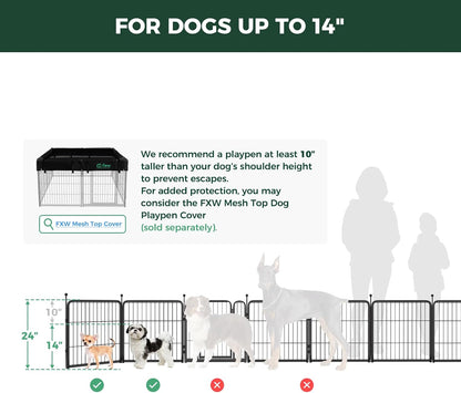 FXW Rollick Unleashed Dog Playpen – Understated Small Dog Containment with Rounded Silhouette and Neutral Finish, Fits Scandinavian and Japandi Spaces