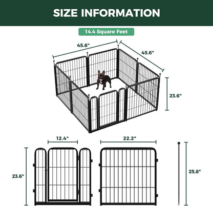FXW Rollick Unleashed Dog Playpen – Understated Small Dog Containment with Rounded Silhouette and Neutral Finish, Fits Scandinavian and Japandi Spaces