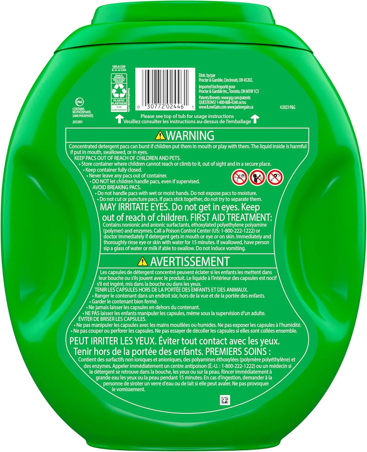 Gain Flings Laundry Detergent Pacs for Bedroom Linen Care, All Day Scent, 4-in-1