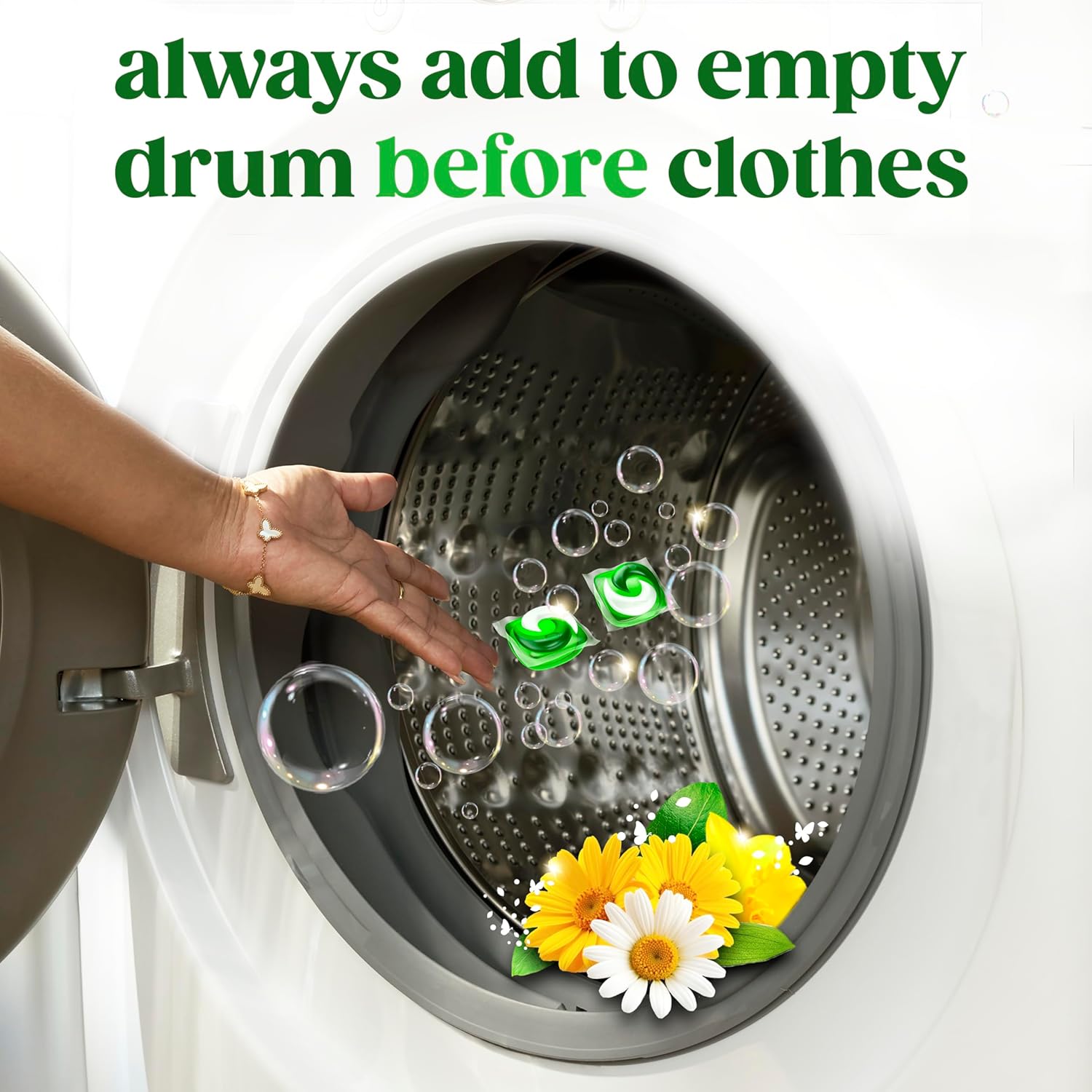 Gain Flings Laundry Detergent Pacs for Kids Clothes, 4-in-1 with Odor Defense and Color Guard