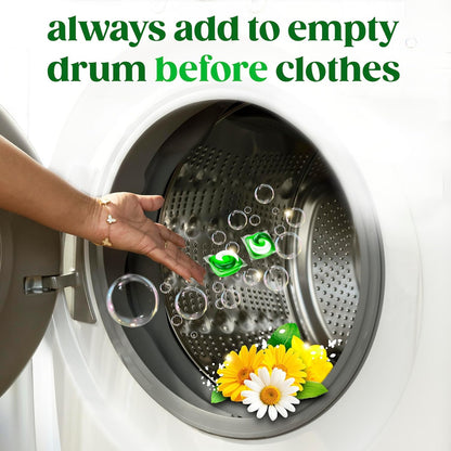 Gain Flings Laundry Detergent Pacs for Kids Clothes, 4-in-1 with Odor Defense and Color Guard