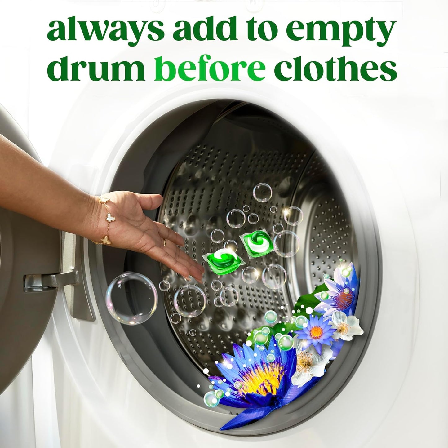 Gain Flings Laundry Pacs – Mindful Self-Care for Linen Closet Rituals, Waterfall Delight Long-Lasting Scent