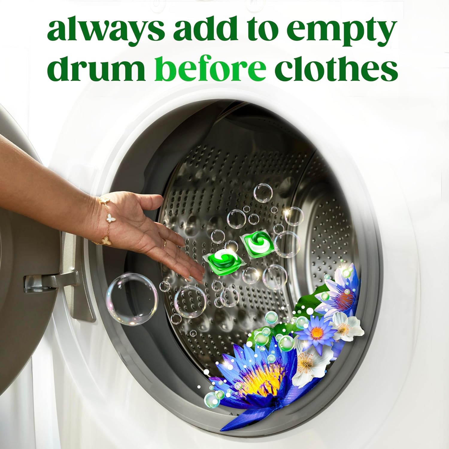 Gain Flings Laundry Pacs – Mindful Self-Care for Linen Closet Rituals, Waterfall Delight Long-Lasting Scent