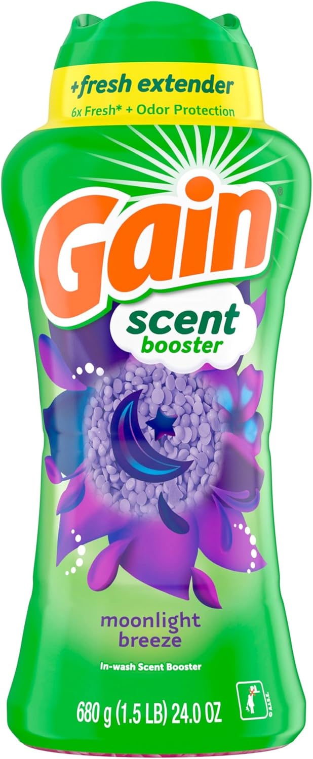 Gain In-Wash Laundry Scent Booster Beads Moonlight Breeze Scent for Yoga Room Freshness and Meditation Space Aromatherapy