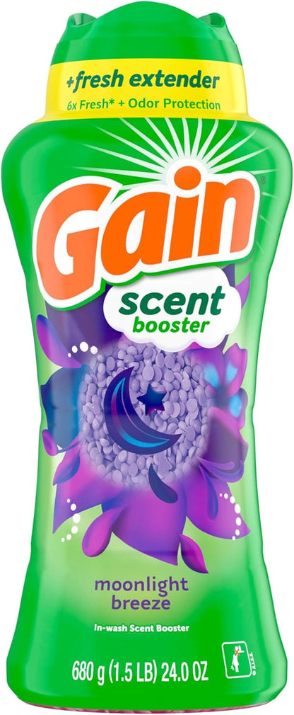 Gain In-Wash Laundry Scent Booster Beads Moonlight Breeze Scent for Yoga Room Freshness and Meditation Space Aromatherapy