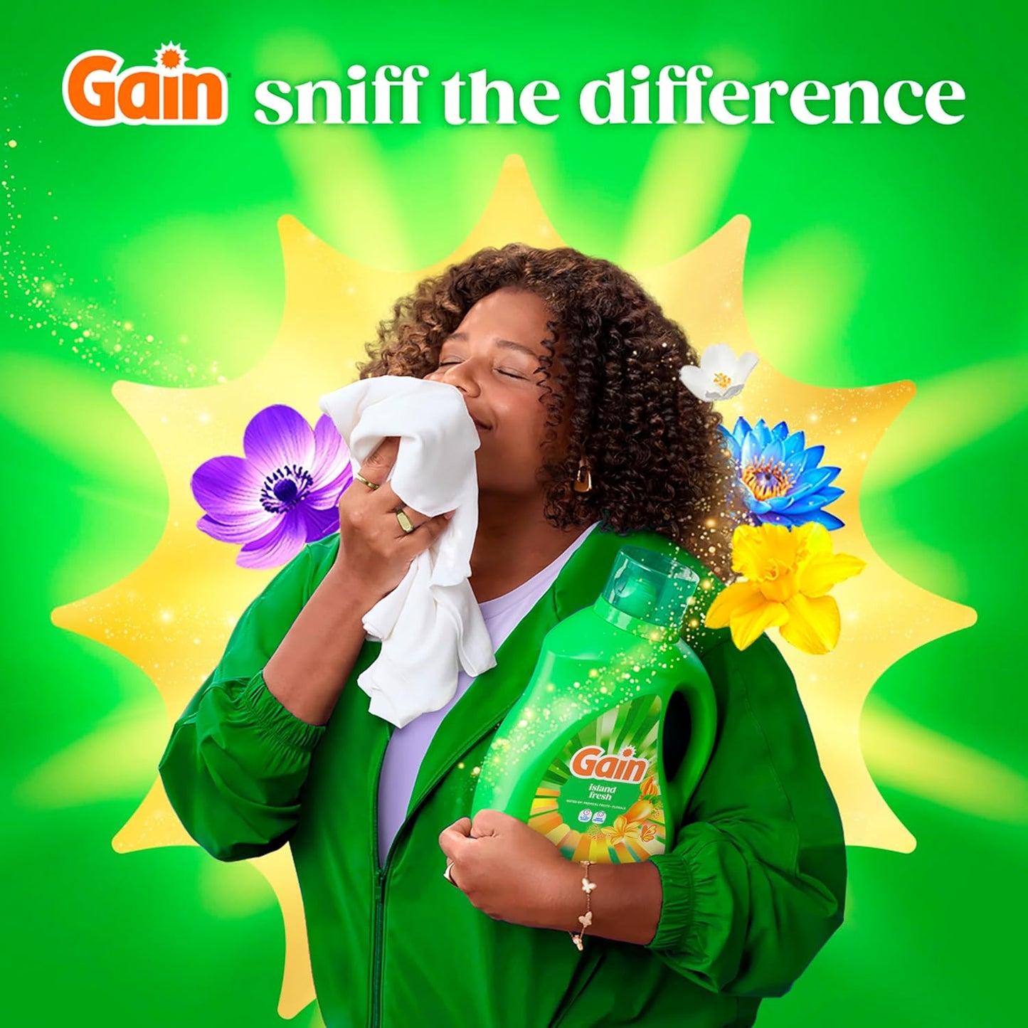 Gain Island Fresh Laundry Detergent 154 fl oz – Calming Tropical Scent for Bath Towels and Wind-Down Bedtime Routine