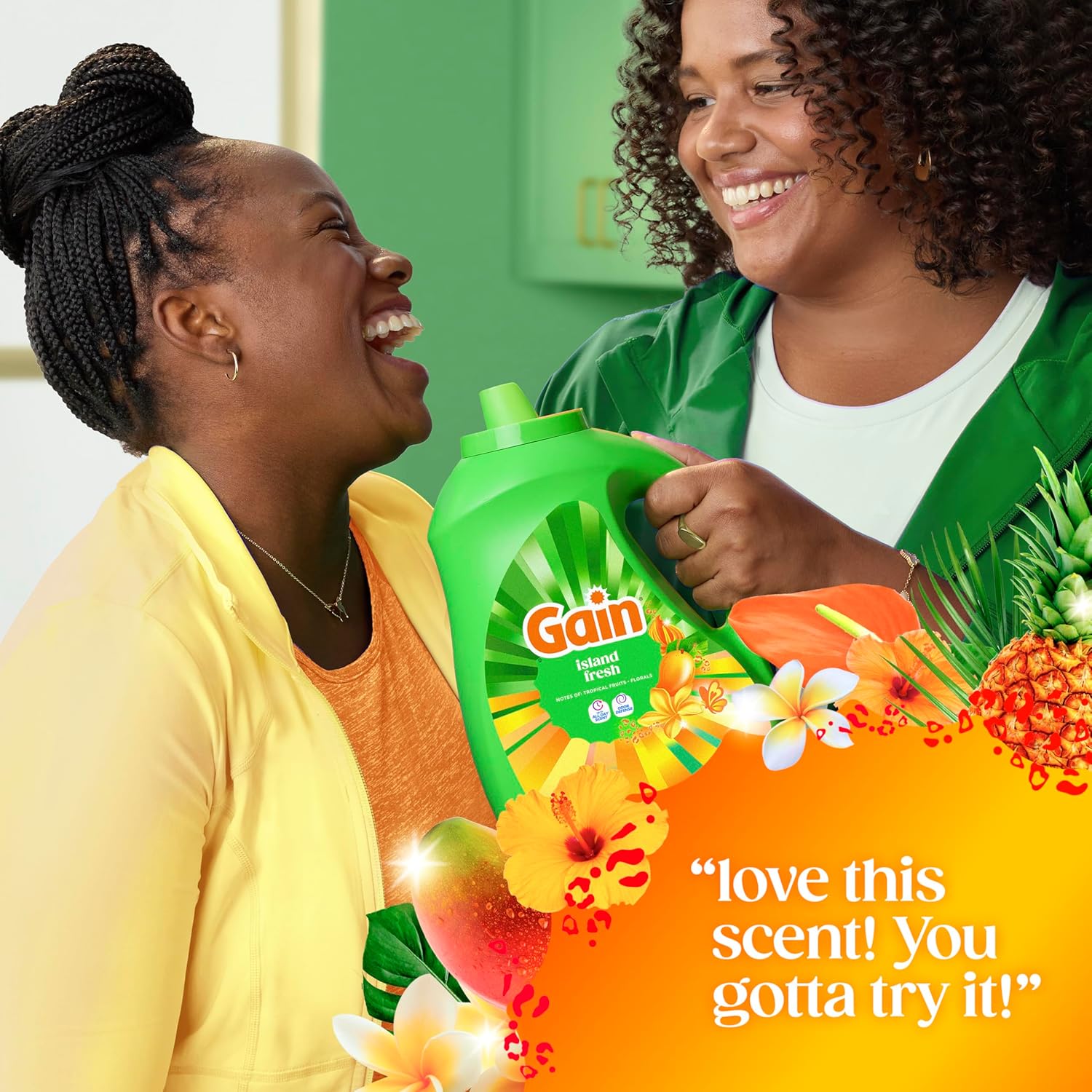 Gain Island Fresh Laundry Detergent 154 fl oz – Calming Tropical Scent for Bath Towels and Wind-Down Bedtime Routine