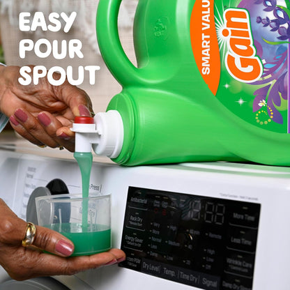 Gain Liquid Laundry Detergent Lavender – Yoga Room Linen Refresher for Calming Self-Care Rituals