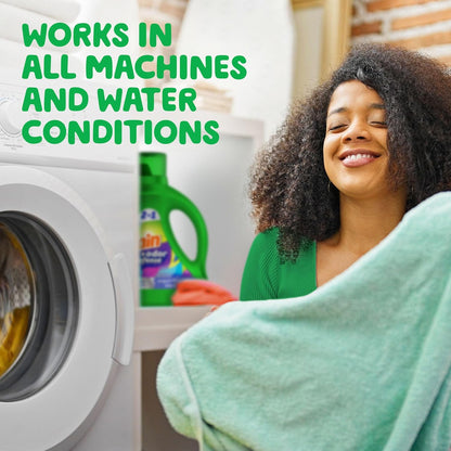 Gain Odor Defense Liquid Laundry Detergent Super Fresh Blast Scent 194 fl oz 134 Loads, Family Safe Laundry Soap for Kids Rooms and Nursery Laundry