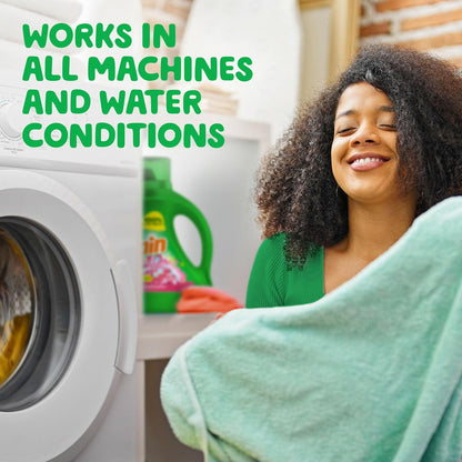 Gain Spring Daydream Laundry Detergent, 154 fl oz, 107 Loads, Long-Lasting Floral Scent for Yoga Room and Self-Care Ritual