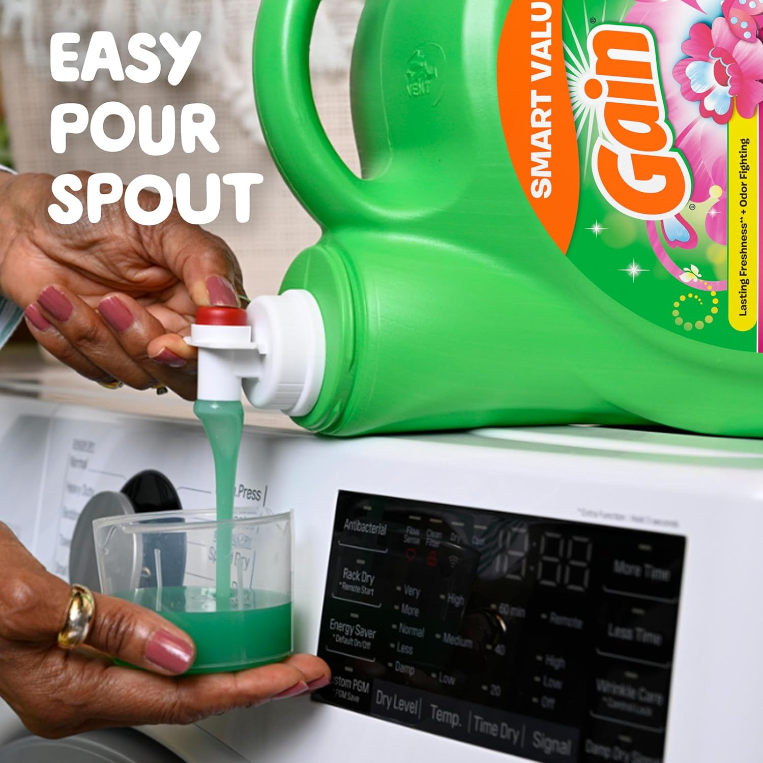Gain Spring Daydream Laundry Detergent, 154 fl oz, 107 Loads, Nightly Scent Ritual for Bedroom and Wind-Down Routine