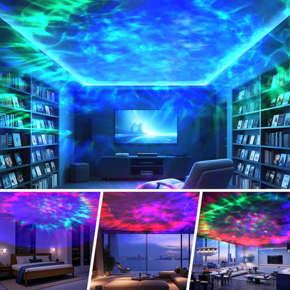 Galaxy Projector Minimalist Design – Single-Device Star Lamp Replacing Three Bulbs in Small Bedroom and Studio Apartment