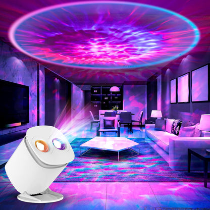 Galaxy Projector Minimalist Design – Single-Device Star Lamp Replacing Three Bulbs in Small Bedroom and Studio Apartment