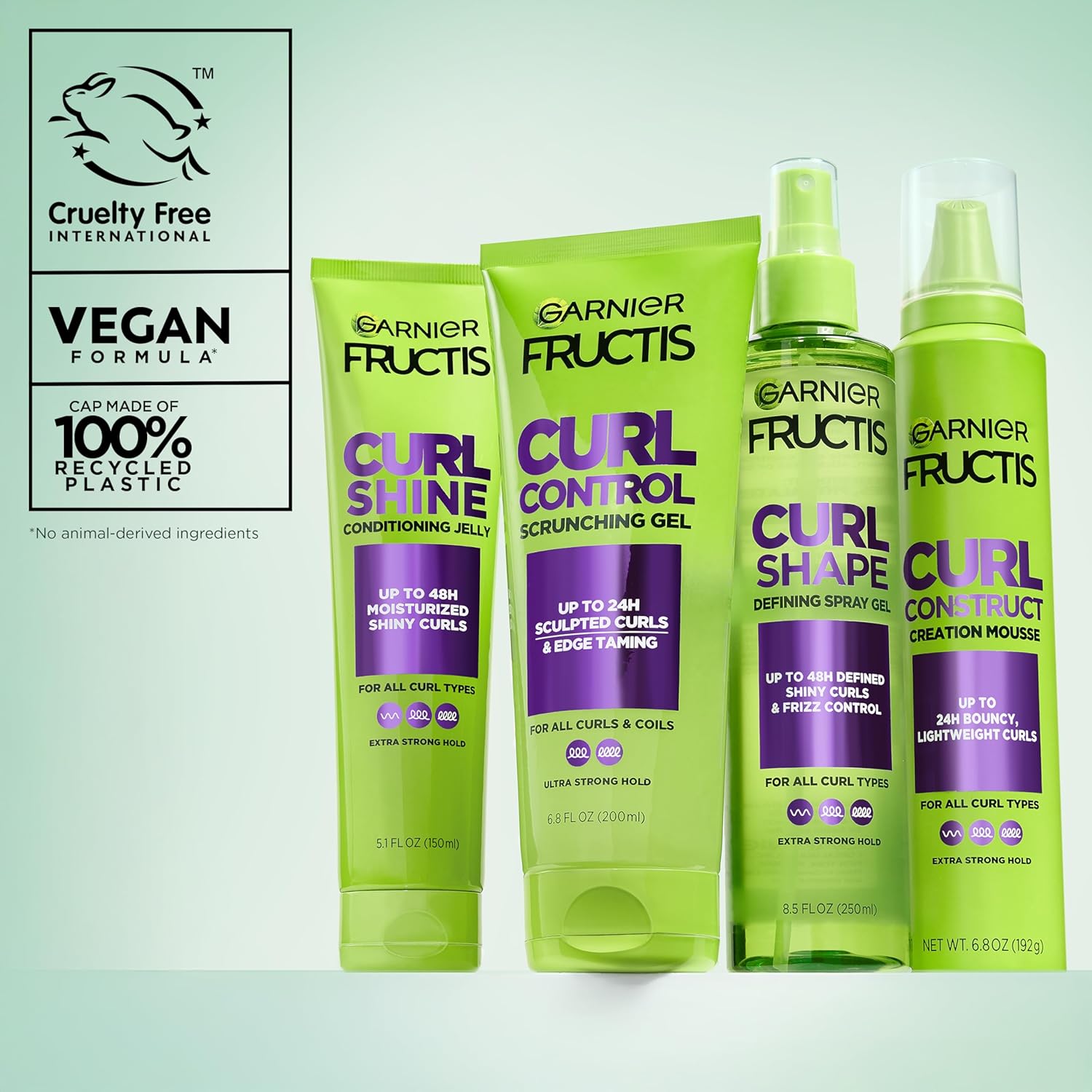 Garnier Fructis Curl Gel – Clean Formula, Simple Hold for Effortless Curly Hair