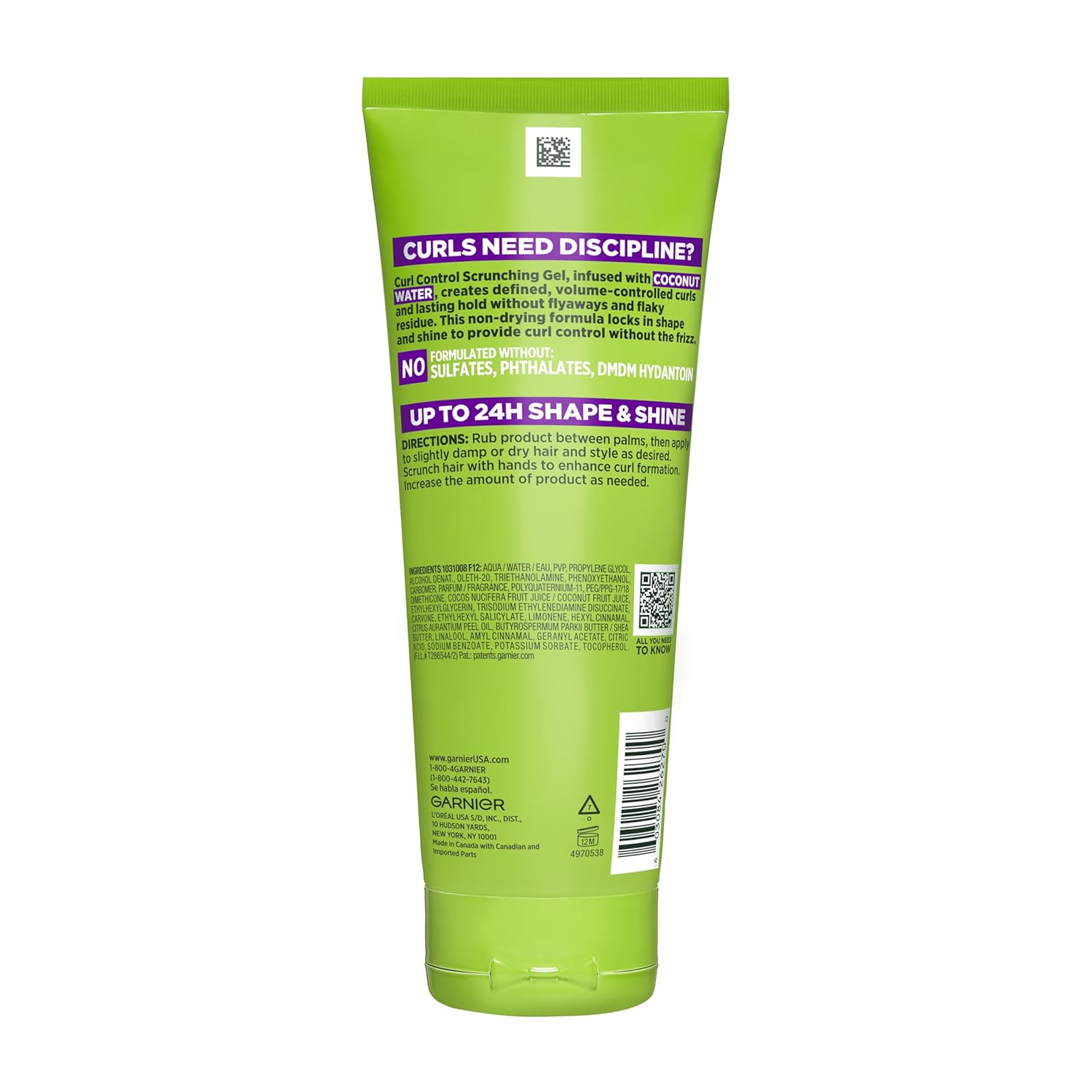 Garnier Fructis Curl Gel – Clean Formula, Simple Hold for Effortless Curly Hair