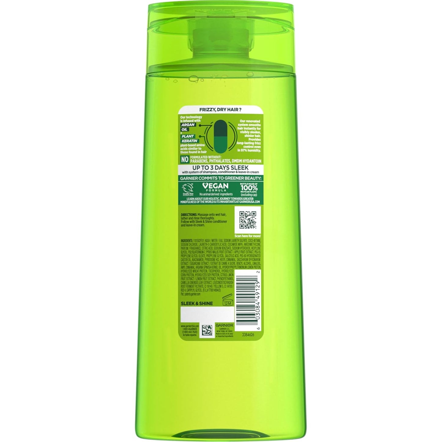 Garnier Fructis Sleek & Shine Leave-In Cream – Simple, Clean Frizz Control for Effortless Hair