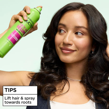 Garnier Fructis Volume Hairspray – Portable Anti-Humidity Protection for Outdoor Adventures