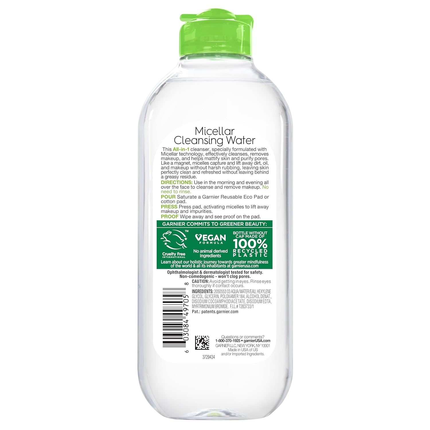 Garnier Micellar Water for Oily Skin – Thoughtful Birthday Gift for Her, Vegan Everyday Cleanser