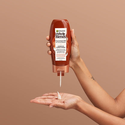 Garnier Whole Blends Smoothing Shampoo and Conditioner Set – Mindful Washday Routine for Stress-Relief and Frizz Control