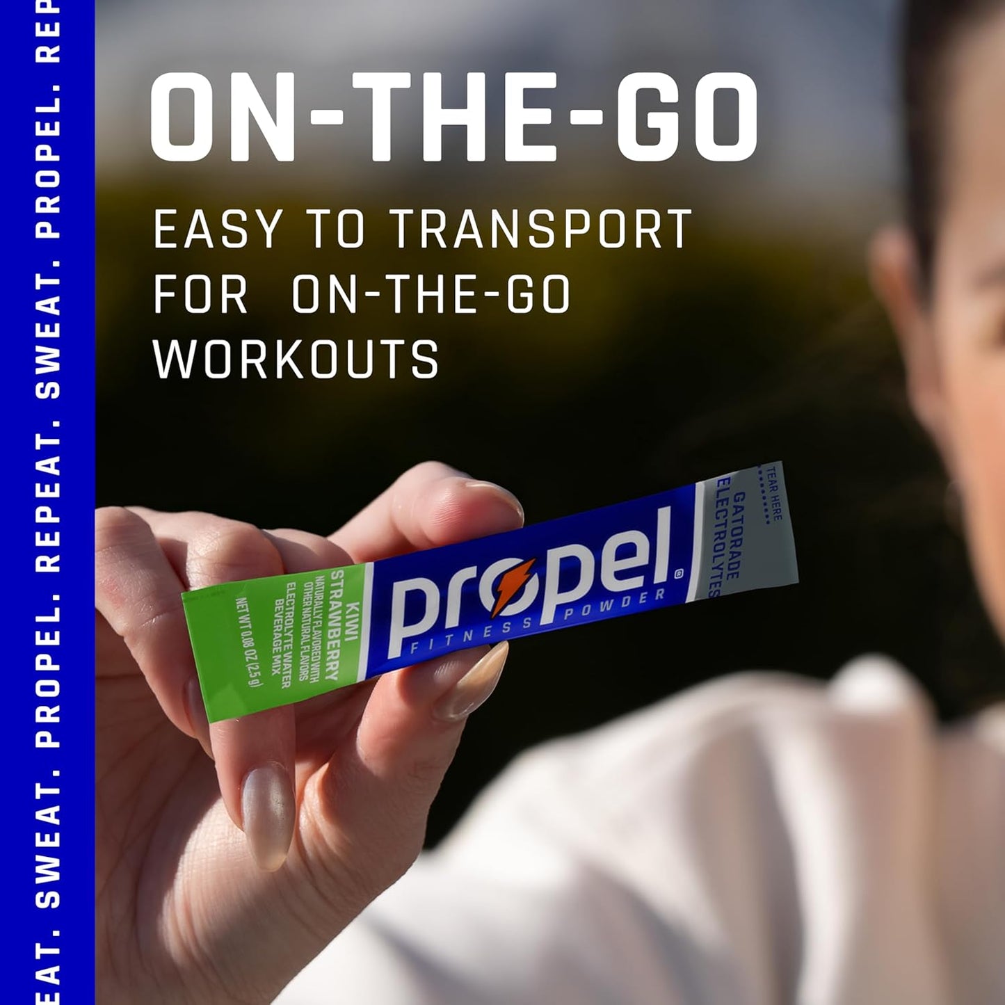 gatorade-formulated electrolytes (sodium, potassium, phosphate) to replace sweat losses