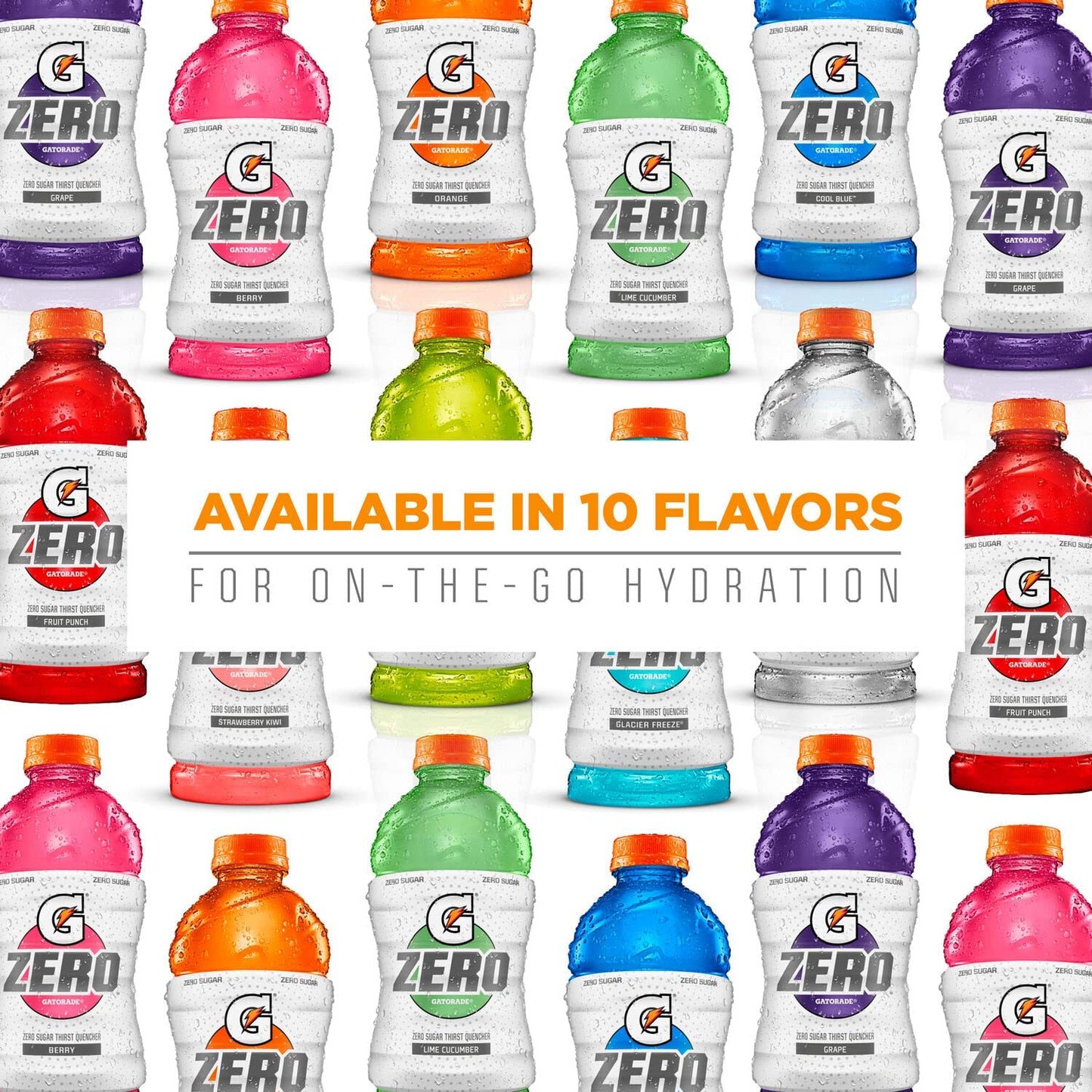 Gatorade G Zero Sports Drink – On-the-Go Electrolyte Replacement for Outdoor Practice and Weekend Adventures, 18-Pack