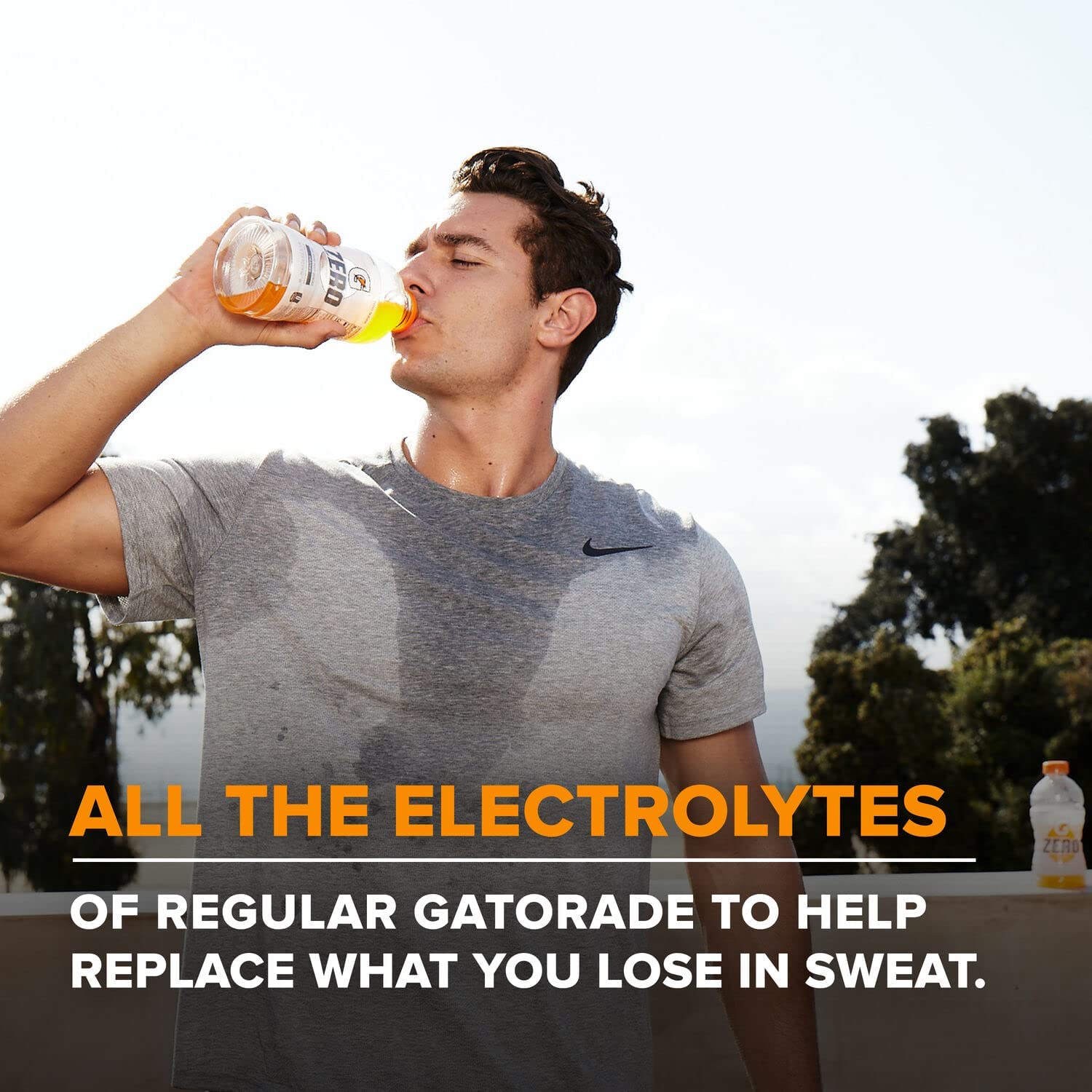 Gatorade G Zero Sports Drink – Trail and Field Hydration for Outdoor Runners and Cyclists, 12 Fl Oz 18-Pack