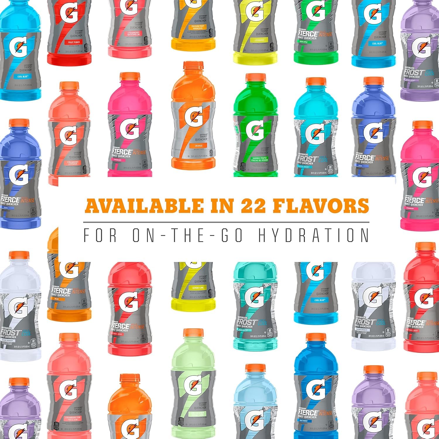 Gatorade Variety Pack – Kid-Friendly Hydration Bottles for Lunchboxes, Practice, and Game Day