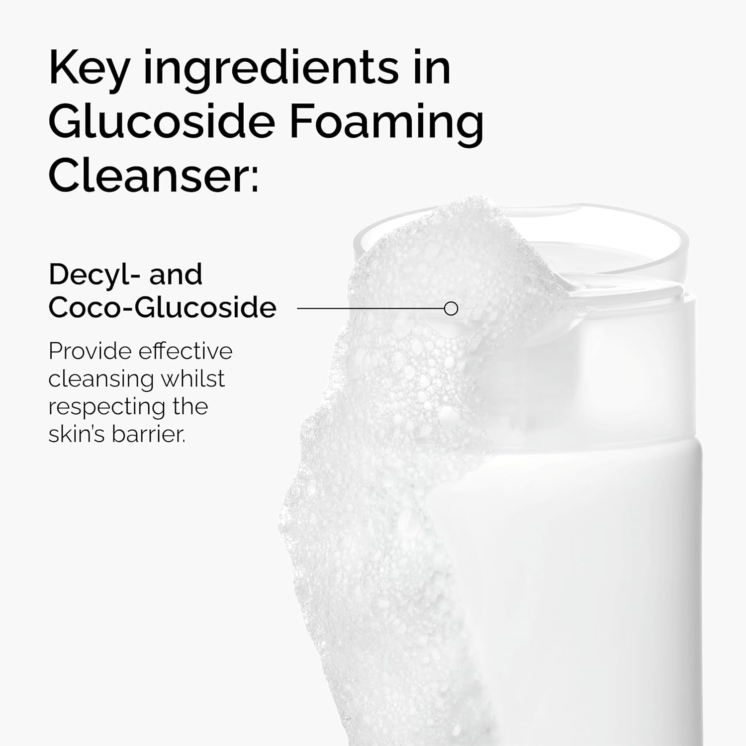 gel-like foaming texture that lathers without harsh detergents