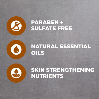 gel texture that produces rich lather and rinses clean without residue