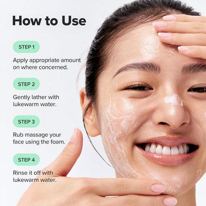 gel-type formula that lathers without foaming aggressively