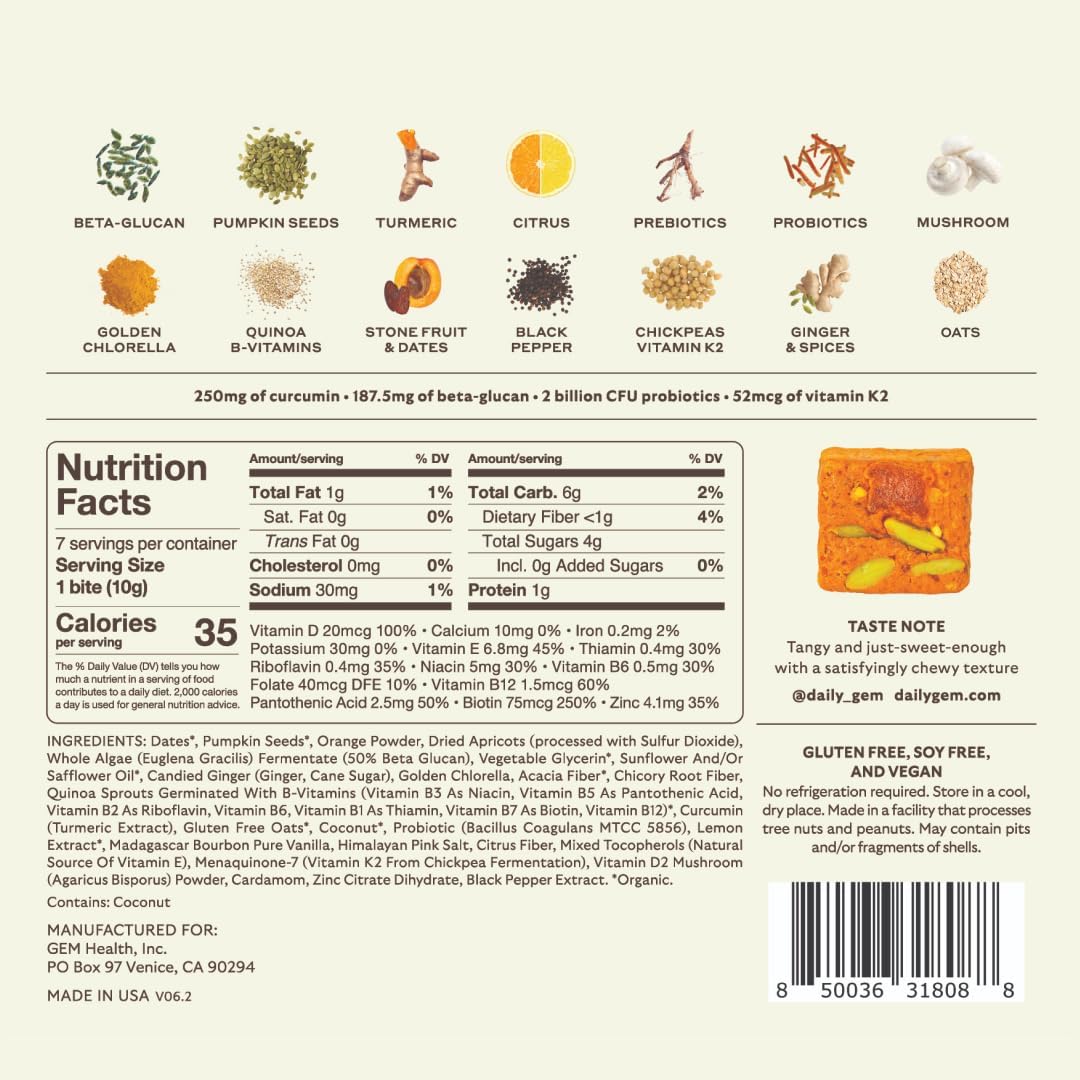 GEM Daily Bites – Thoughtful Birthday Gift for Her, Vegan 7-Day Vitamin Sampler with Premium Box