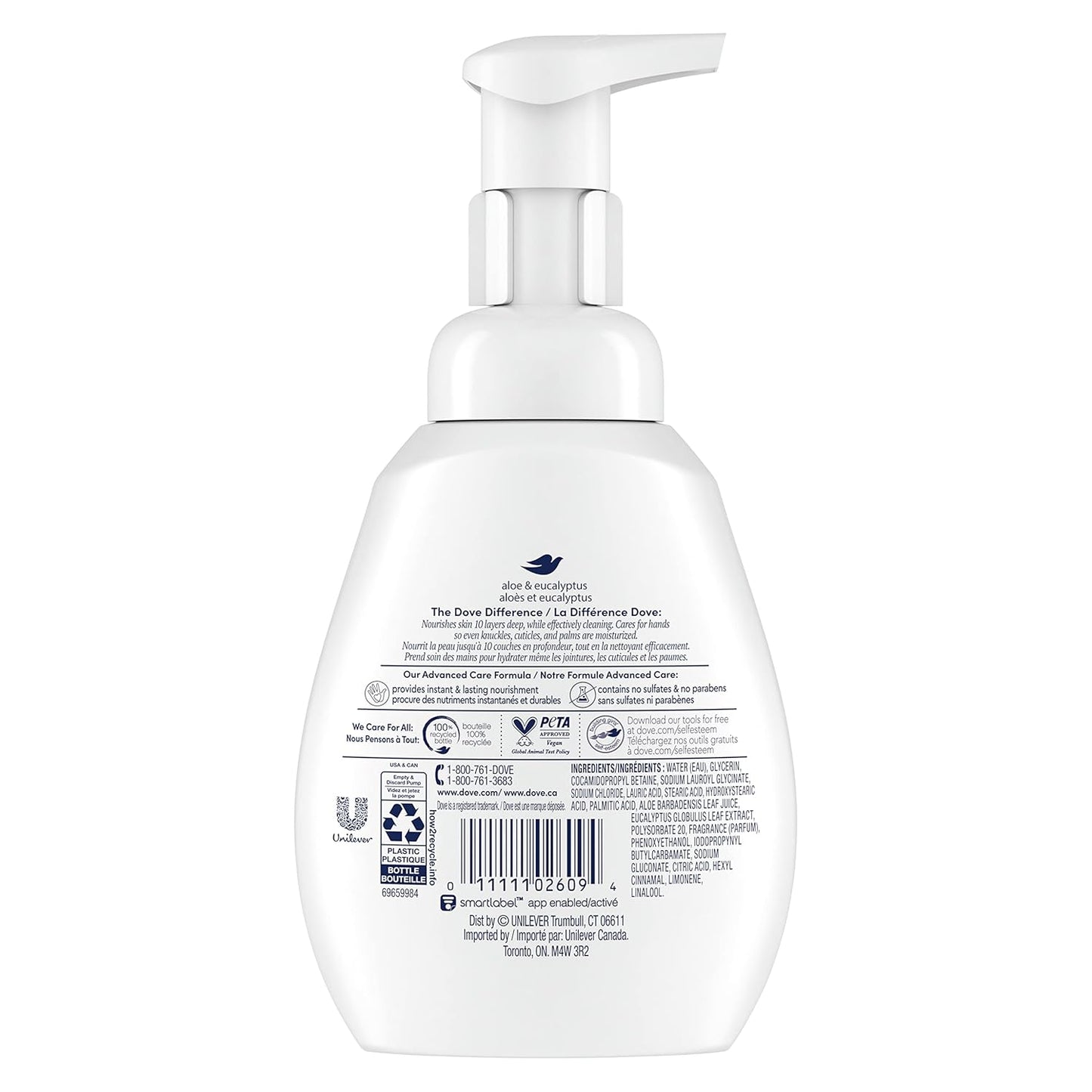 gentle foaming cleanser formula that washes away germs in seconds