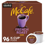 McCafe French Roast K-Cup Pods for Home Office Focus, Single-Serve Dark Roast Coffee for Quick Morning Brewing