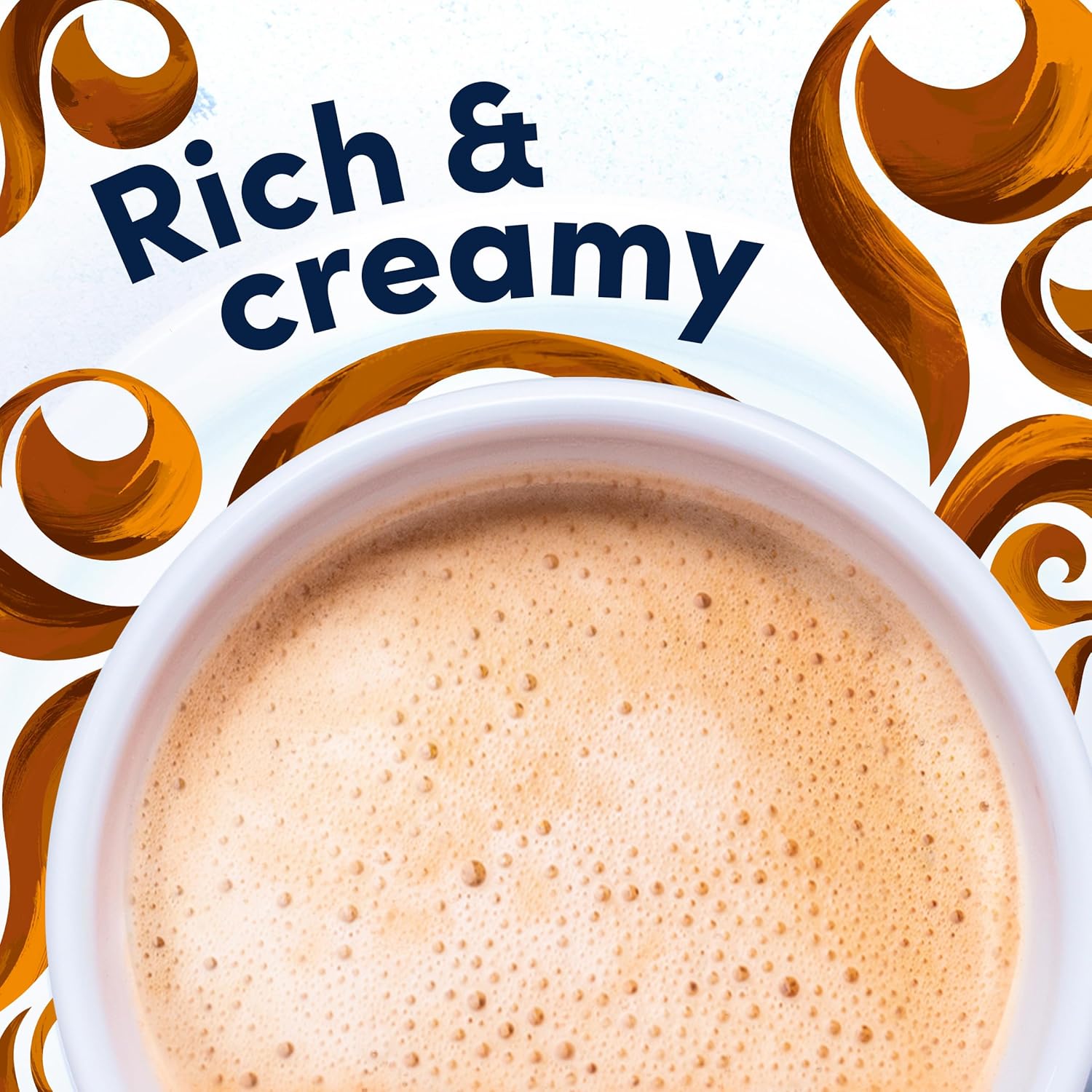 Gevalia Caramel Macchiato K-Cup Pods and Froth Packets – Clean Countertop Coffee for Intentional Kitchens, 2-Step Single Serve
