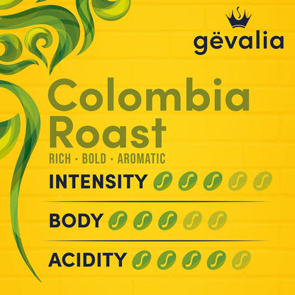 Gevalia Colombia K-Cup Coffee Pods – Focus Boosting Single Serve Coffee for Busy Home Office Professionals, 84 ct Box
