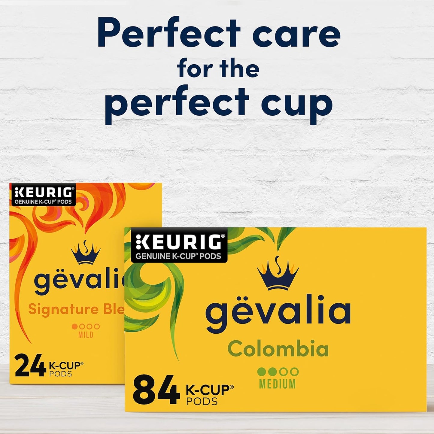 Gevalia Colombia K-Cup Coffee Pods – Mindful Morning Coffee Ritual for a Keto and Low Carb Lifestyle, 84 ct Box