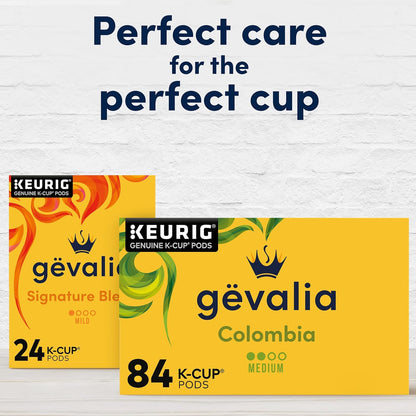 Gevalia Colombia K-Cup Coffee Pods – Mindful Morning Coffee Ritual for a Keto and Low Carb Lifestyle, 84 ct Box