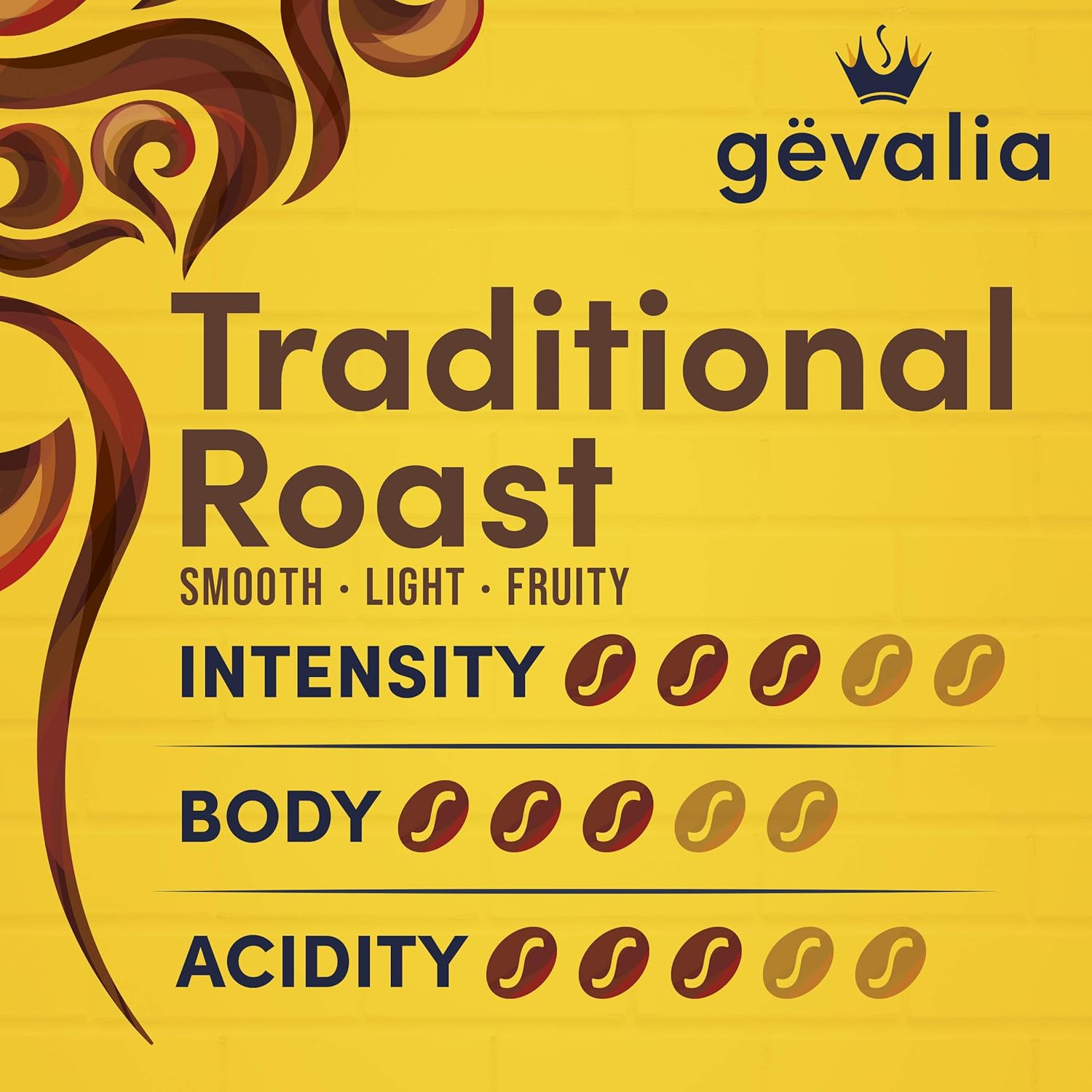 Gevalia Mild Roast Whole Bean Coffee – Thoughtful Gourmet Gift for Coffee Lovers, 12 oz Bag