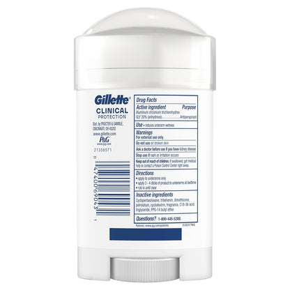 Gillette Clinical Antiperspirant for Men – 100-Hour Sweat Control for Focused, All-Day Work